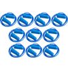 PORTWEST 10 Pair Portwest Detectable Disposable Corded PU Soft Foam Ear Plugs Bulk Anti Noise Reduction Cancelling Blue String