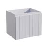 Stein 600 x 450 x 500mm White Select V-Groove Wall Hung Vanity - Cabinet Only 