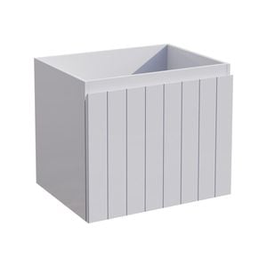 Stein 600 x 450 x 500mm White Select V-Groove Wall Hung Vanity - Cabinet Only 