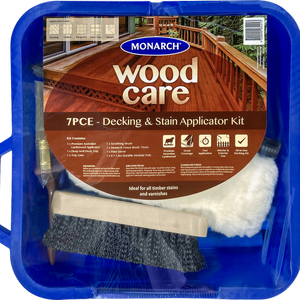 Monarch 7 Piece Woodcare Decking And Stain Applicator Kit