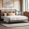 Oikiture Metal Bed Frame King Size Beds Base Platform Wood