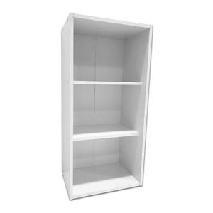 All Set Storage Shelf - 422mm White 3 Shelf Stackable Unit