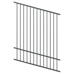 ProtectorAl 1201-2400W x 1500H Monument Raked Up to 15º Flat Top Pool Fence Panel
