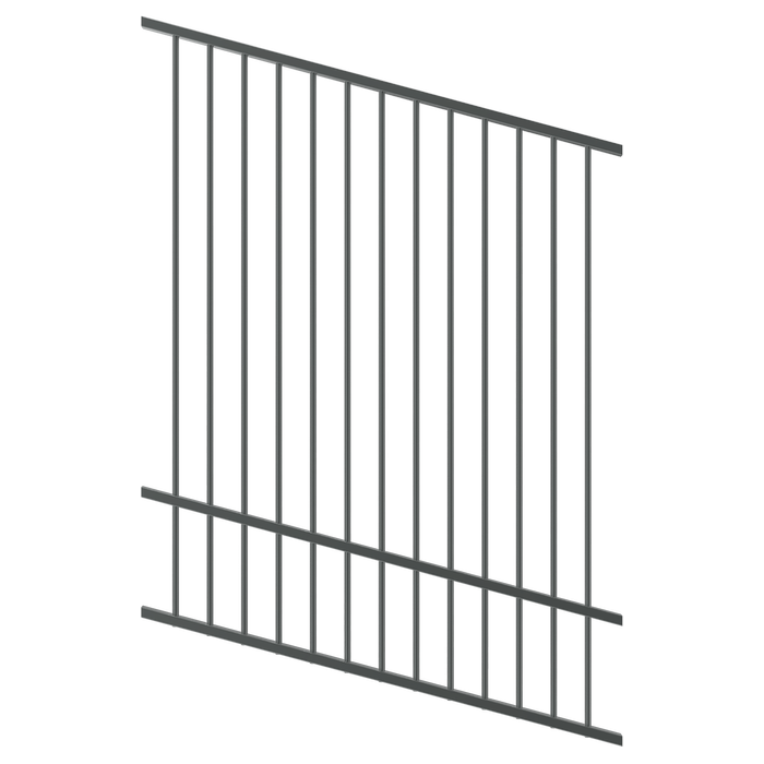 ProtectorAl 1201-2400W x 1500H Monument Raked Up to 15º Flat Top Pool Fence Panel