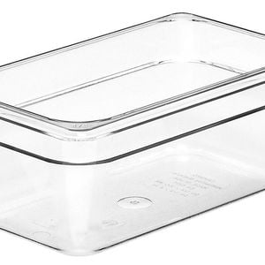 Cambro Gastronorm Pan Polycarbonate Clear 1/4 100mm Food Storage Container Commercial Kitchen