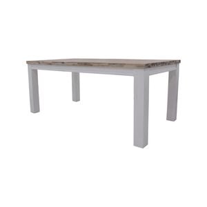 Plumeria Dining Table 225cm Solid Acacia Wood Home Dinner Furniture -White Brush