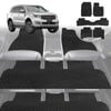 6D Diamond Car Floor Mats for Ford Everest 2015-2021-Ultimate Set-Black-Outback GT