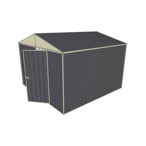 Build-a-Shed 3 x 3 x 2.3m Gable Single Hinged Door Shed - Grey