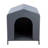 Paws & Claws 102x93cm Elevated Pet/Dog House/Kennel Tent w/ Cushion Large Grey