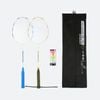 Decathlon - Glow In Dark Adult Badminton Racket Set Flex Set Br190 Nite Blue Yellow - One Size