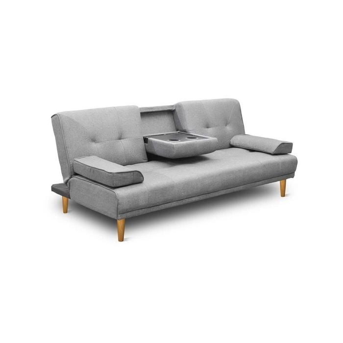 Artiss Sofa Bed Lounge Set Futon 3 Seater Couch Grey Bunnings Australia