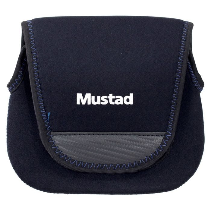 Small Mustad Neoprene Fishing Reel Cover to Suit Spinning Reels - Spin Reel Case