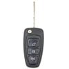 Key Zone Remote Car Key Housing to suit Ford Ranger/C-Max/Focus - 3 Button - HU101 Blade - Multiple Year Models
