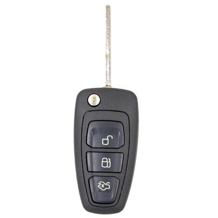 Key Zone Remote Car Key Housing to suit Ford Ranger/C-Max/Focus - 3 Button - HU101 Blade - Multiple Year Models