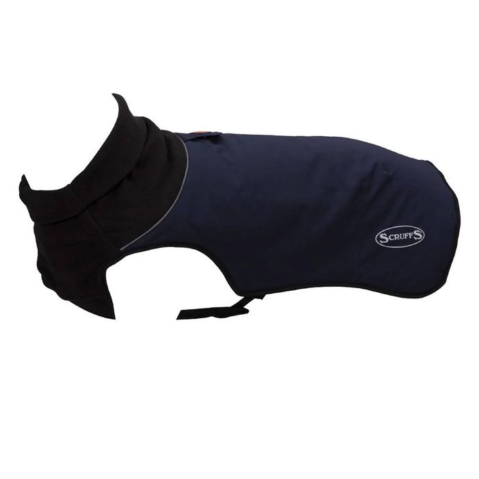 Scruffs Thermal Self Heating Dog Coat Navy Blue 30 Cm - Xxx Small