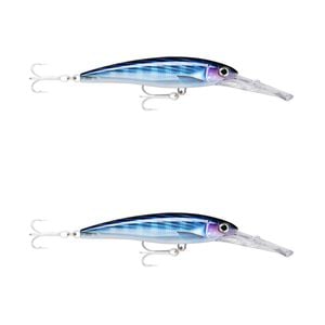 2x Rapala 18cm X Rap Magnum 40 Deep Diving Trolling Lures - HD Bonito