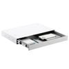 Desky Ultra Slim Under Desk Drawer - No Gap / White