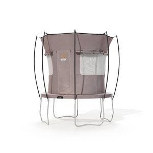 VULY Ultra 2 Small 9ft Trampoline with Enclosure - Round Kids Trampolines Bundle With Tent Wall and Shade Cover