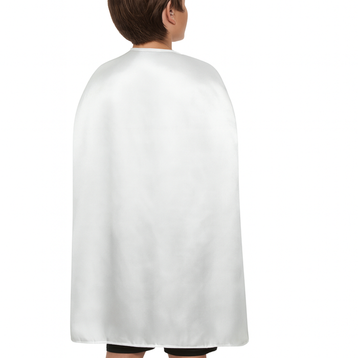 MEDIUM CAPE Kids Childrens Party Costume Vampire Halloween Coat School Team White