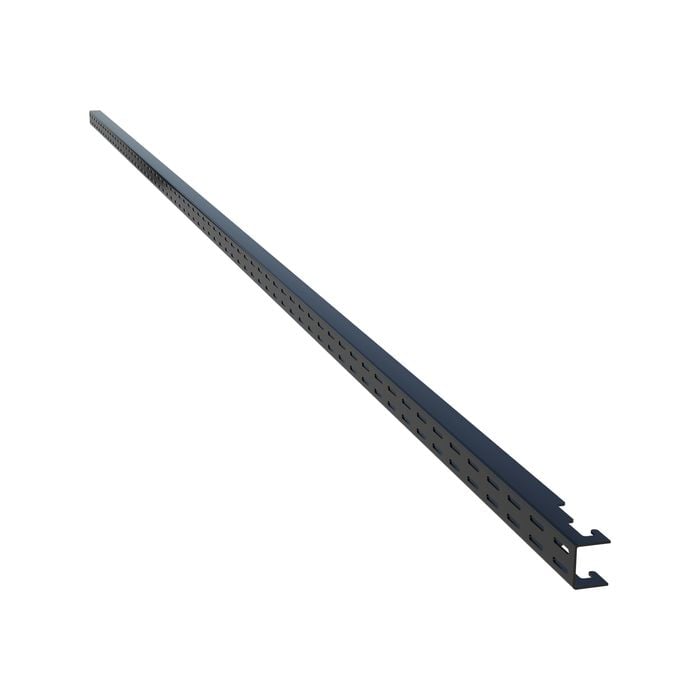 Flexi Storage Home Solutions 2133mm Black Double Slot Wall Strip
