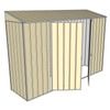 Build-a-Shed 3.0 x 0.8 x 2.0m Double Hinge Door Narrow Shed - Cream