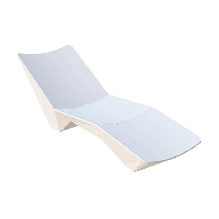 Cancun Premium Luxury Pool Lounger Chaise White