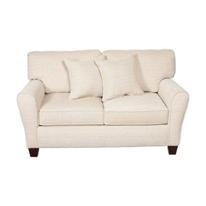 1825 Interiors Dynasty 2 Seater Sofa Fabric Coil Spring Cushions Furniture Cream