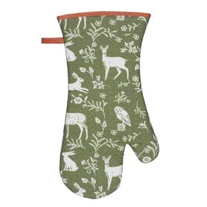 Ulster Weavers Gauntlet Oven Glove Forest Friends Sage | 37 X 20cm