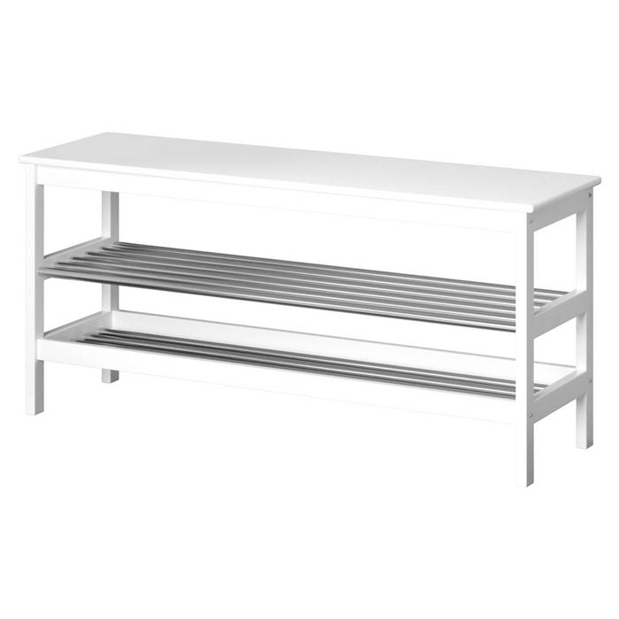 2 Tier Artiss Shoe Storage Rack White
