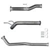 Ignite Exhausts Dpf Back For Toyota Hilux 2.8l Td Gun126r 3" Inch With Diff Dump Pipe Raw Aluminised Steel