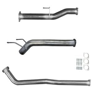 Ignite Exhausts Dpf Back For Toyota Hilux 2.8l Td Gun126r 3" Inch With Diff Dump Pipe Raw Aluminised Steel