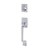 Sylvan Satin Chrome Plate Entrance Square Handle Set