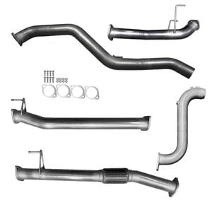 Ignite Exhausts Turbo Back For Mazda Bt50 B30b 3" No Cat & Straight Pipe Only Raw Aluminised Steel