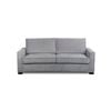 Zeplin Queen Sofa Bed Upholstered Fabric Lounge Couch With Memory Mattress Foam - Slate