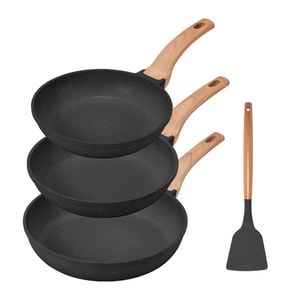 Zuni 3pcs Nonstick Cookware Frypan Set 20/24/28cm Granite Coating