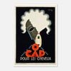 Galrie O Cap Pour Les Cheveux Vintage Advertising Poster by Charles Loupot Art Decor, Poster Only, A2 42 x 60cm (16 x 24inch)