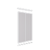Lugna 2100 x 1200mm VJ Panel Wardrobe Double Sliding Doors