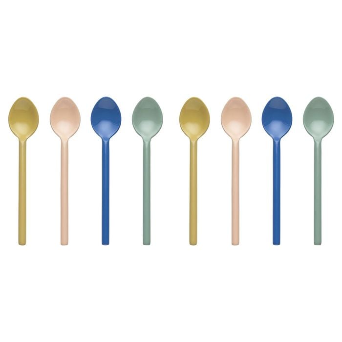2x 4pc Ecology Stainless Steel/Enamel Apostle Teaspoons 14cm
