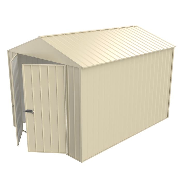 Build-a-Shed  2.3 x 3.0 x 2.3m Gable No Side Doors Shed - Cream