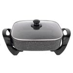 Healthy Choice Stone Electric Fry Pan for Cooking, 7.2L Capacity, Non-Stick