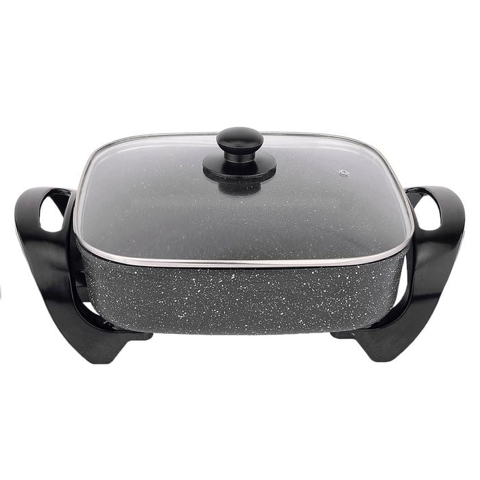 Healthy Choice Stone Electric Fry Pan For Cooking, 7.2l Capacity, Non-stick