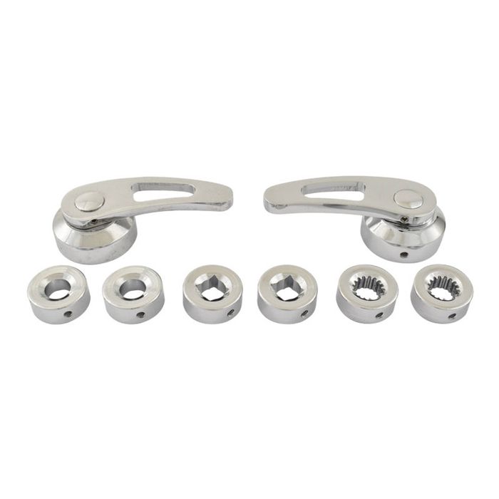 Cal Custom 3" Door Handles Chromed Billet Aluminium suits Ford & GM
