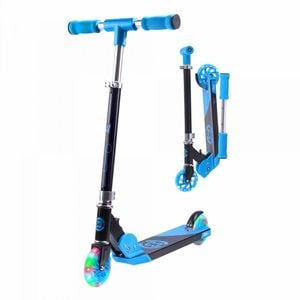 Core Kids Foldy Scooter Blue With Led Wheels