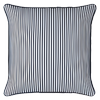Mojo 45cm Pinstripe Navy Cushion Cover with Pipe