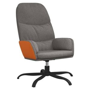 vidaXL Relaxing Chair Light Grey Fabric Armchair Relaxing Seating Dining Seat