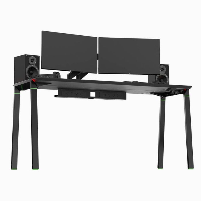 Desky RGB LED Gaming Desk - Cable Tray + 8 Powerpoints