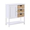 Mica Storage Unit Cabinet with 1 door and 3 baskets white