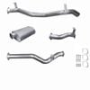 Ignite Exhausts Dpf Back For Toyota Landcruiser 79 Series V8 S/cab 3" With Muffler Raw Aluminised Steel
