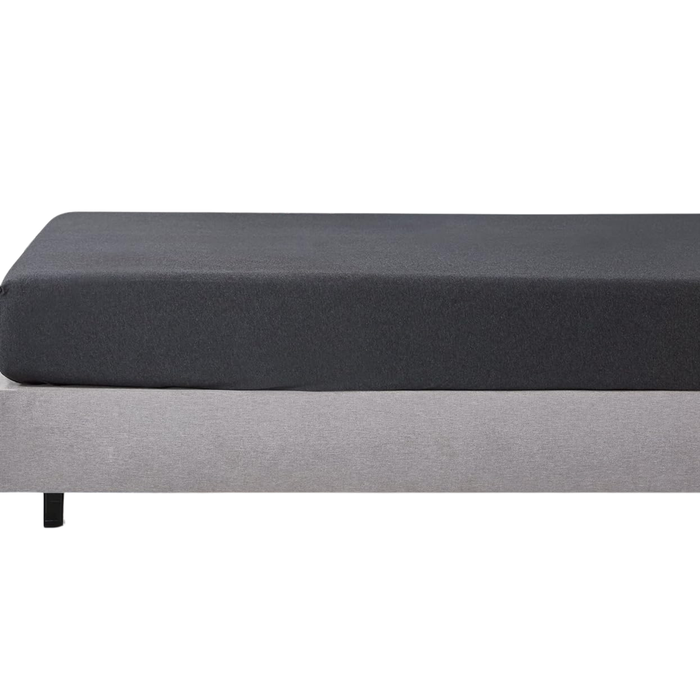 Gioia Casa 100% Jersey Cotton Soft Stretchy Breathable Fitted Sheet - Black - King