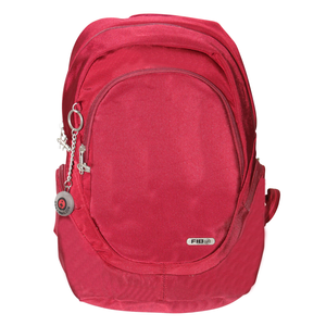 FIB s Backpack Travel Rucksack Shoulder  Burgundy